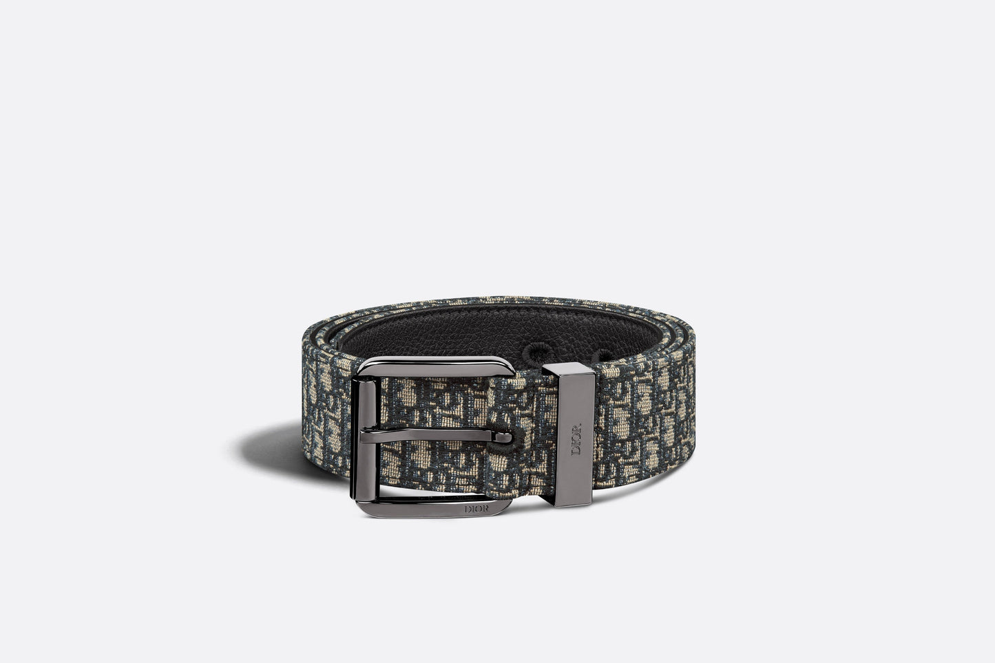 Belt • Beige and Black Micro Dior Oblique Jacquard, 35 MM