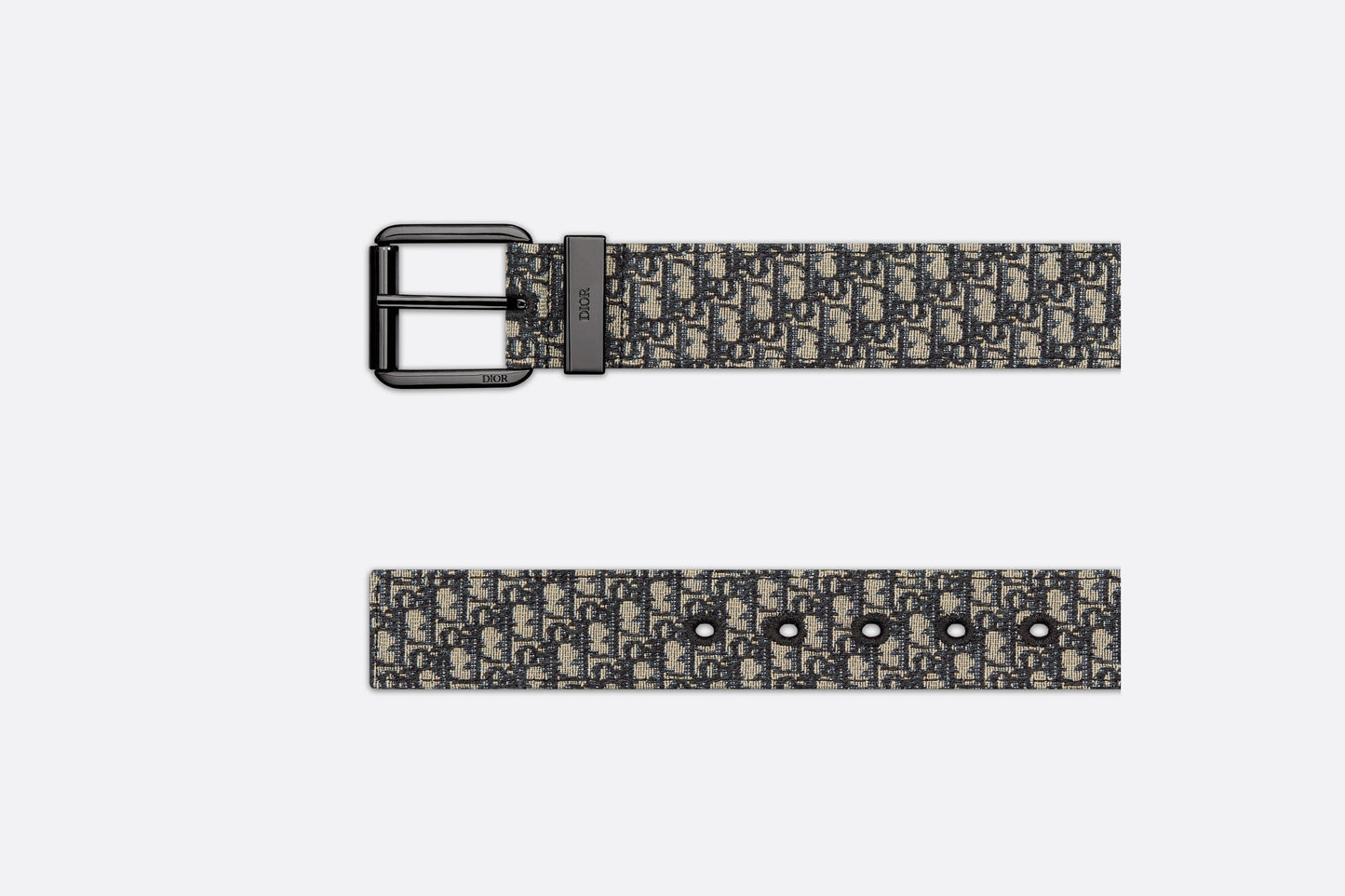 Belt • Beige and Black Micro Dior Oblique Jacquard, 35 MM