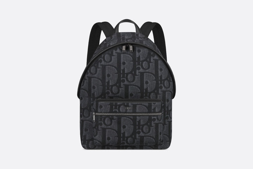 Rider Backpack • Black Maxi Dior Oblique Jacquard