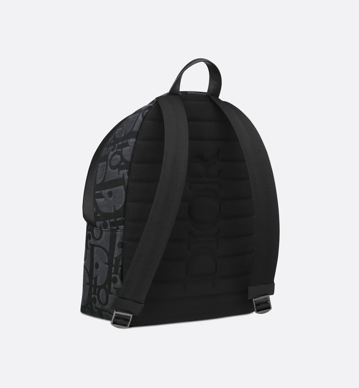 Rider Backpack • Black Maxi Dior Oblique Jacquard