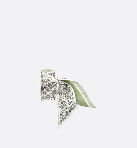 Butterfly Around the World Mitzah Scarf • Pastel Peyote Green Silk Twill