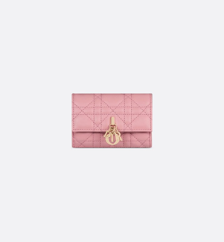 XS Miss Dior Wallet • Melocoton Pink Cannage Lambskin