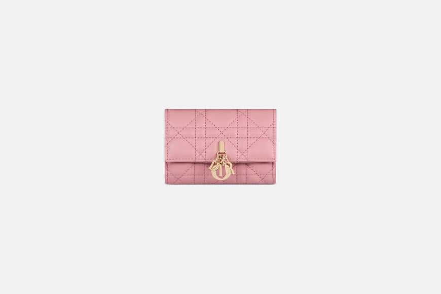 XS Miss Dior Wallet • Melocoton Pink Cannage Lambskin