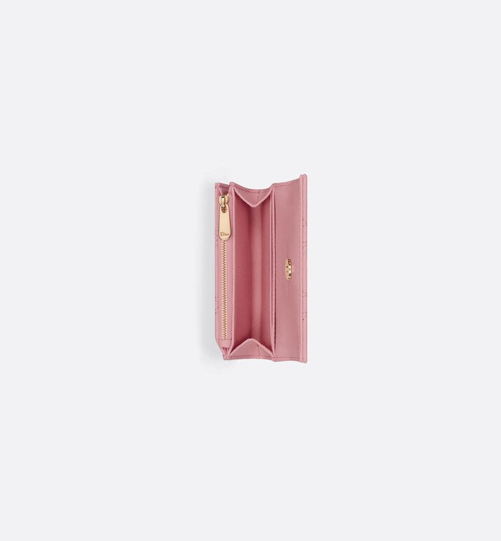 XS Miss Dior Wallet • Melocoton Pink Cannage Lambskin