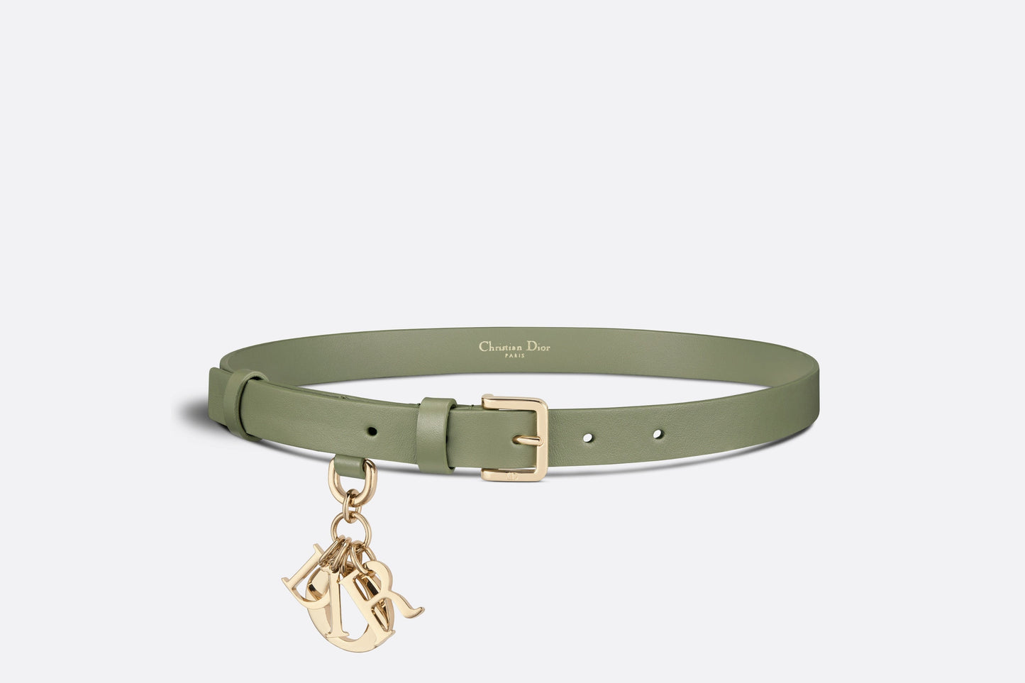 Miss Dior Belt • Pastel Peyote Green Smooth Calfskin, 20 MM
