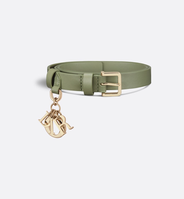 Miss Dior Belt • Pastel Peyote Green Smooth Calfskin, 20 MM