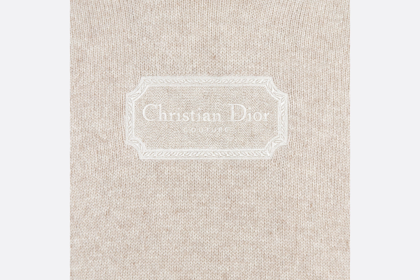 Christian Dior Couture Hooded Sweatshirt • Beige Cashmere Jersey