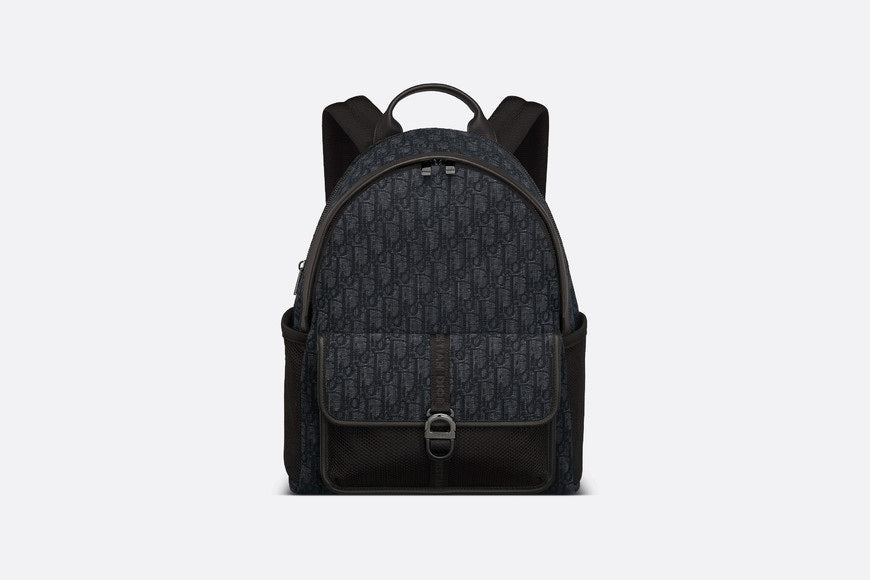 Dior 8 Backpack • Black Dior Oblique Jacquard