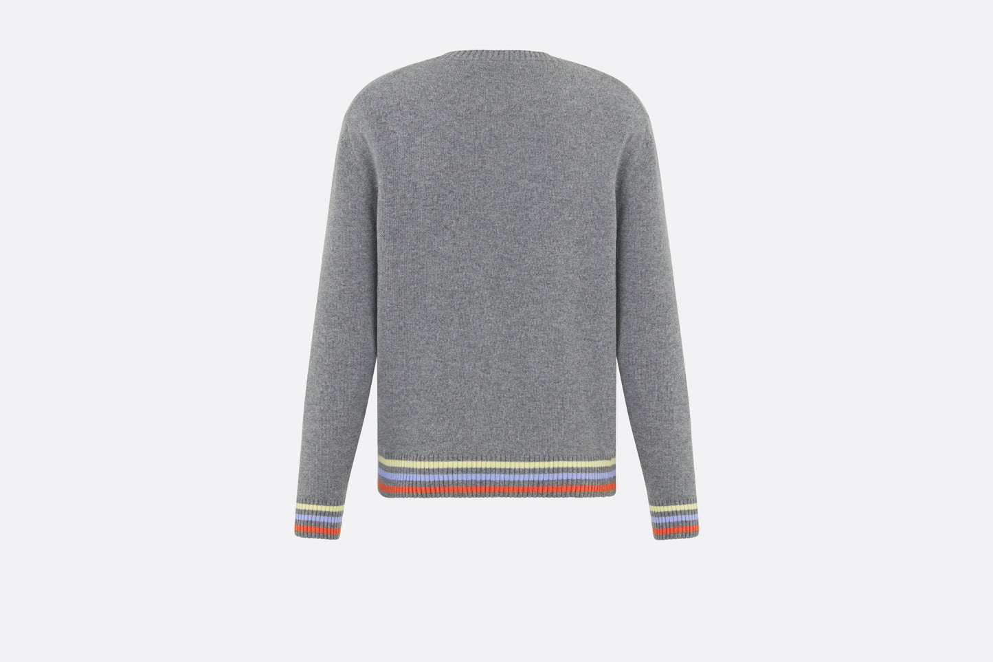 Sweater • Gray Wool and Cashmere Intarsia