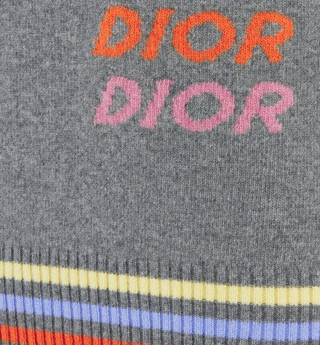 Sweater • Gray Wool and Cashmere Intarsia