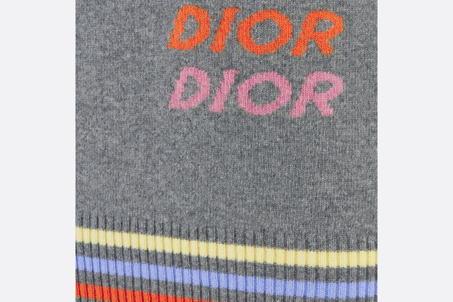 Sweater • Gray Wool and Cashmere Intarsia