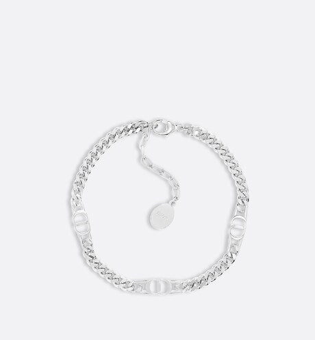 CD Icon Thin Chain Link Bracelet • Silver