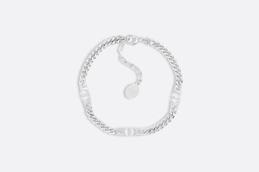 CD Icon Thin Chain Link Bracelet • Silver