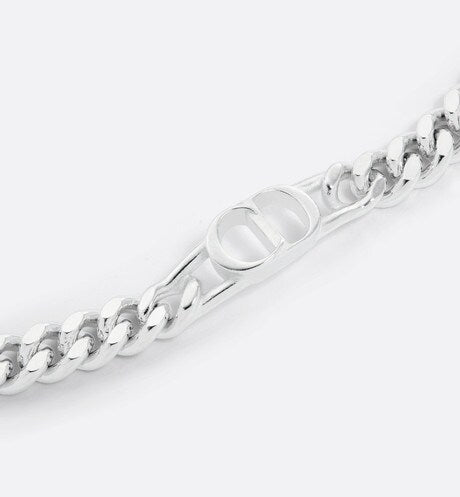 CD Icon Thin Chain Link Bracelet • Silver