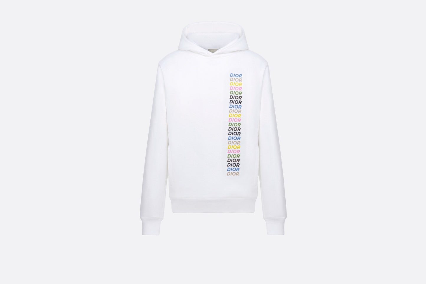Relaxed-Fit Hooded Sweatshirt • White Cotton Fleece