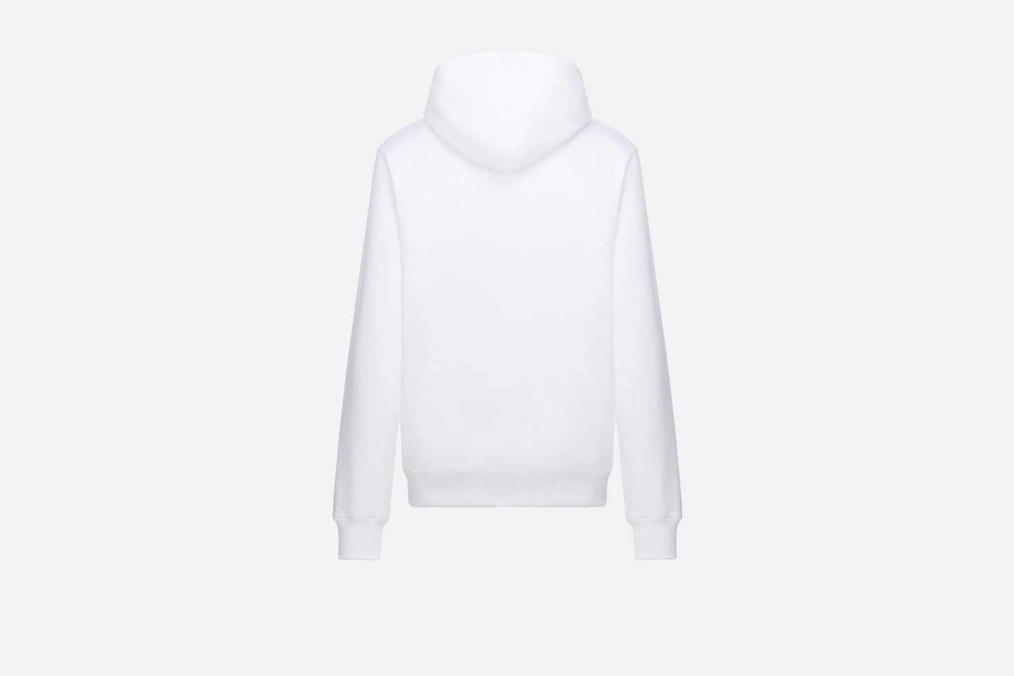 Relaxed-Fit Hooded Sweatshirt • White Cotton Fleece