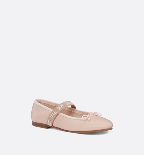 Kid's Ballet Flat • Pale Pink Calfskin