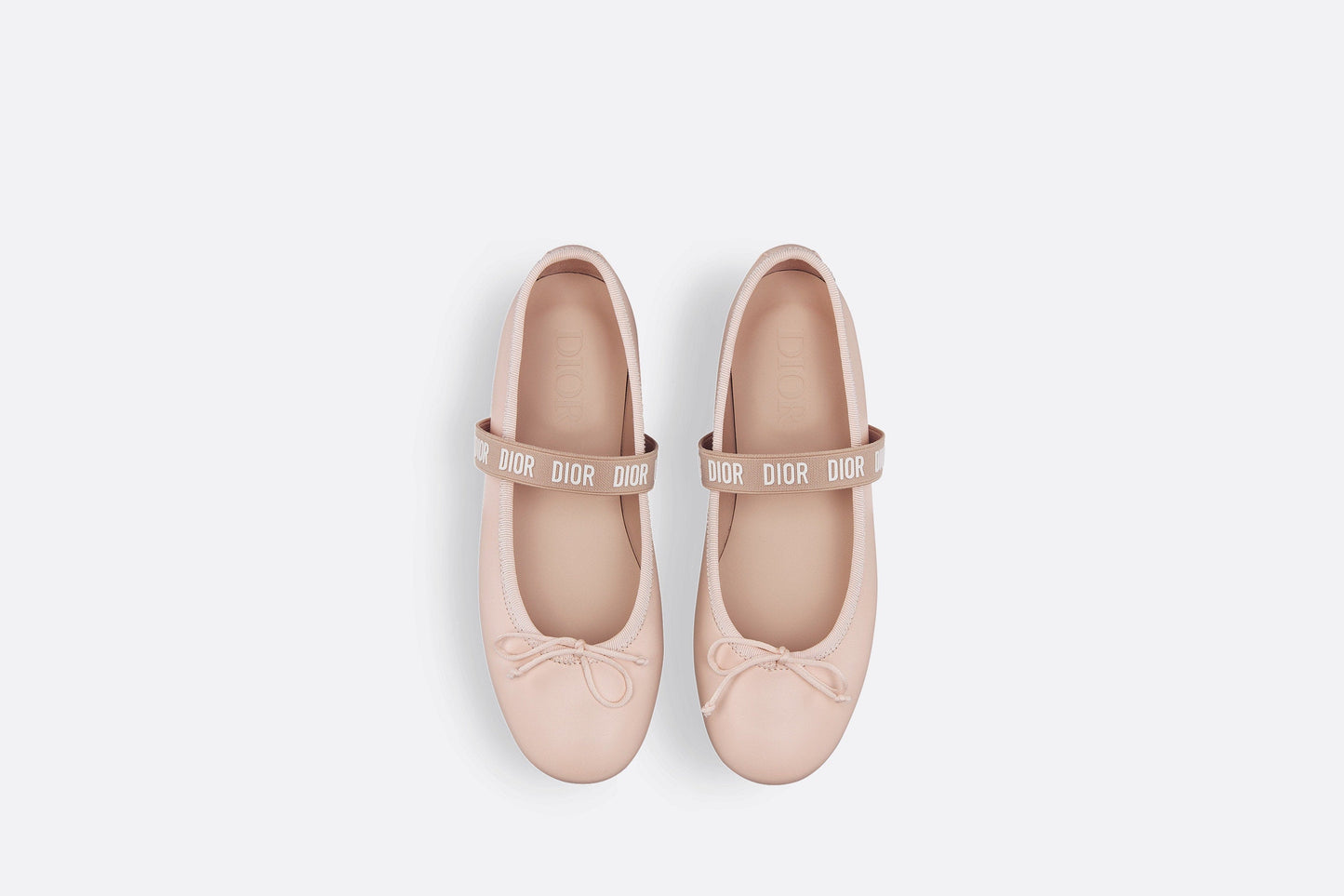 Kid's Ballet Flat • Pale Pink Calfskin