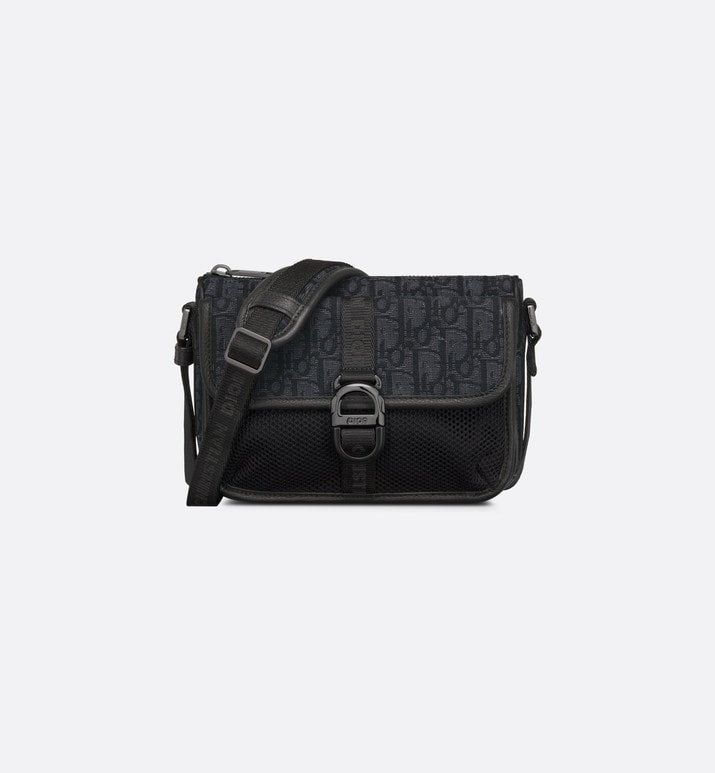 Dior 8 Mini Bag With Strap • Black Dior Oblique Jacquard