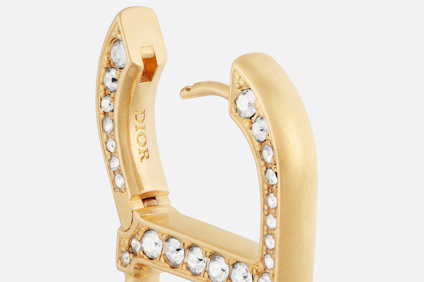 30 Montaigne Earrings • Gold-Finish Metal and Silver-Tone Crystals