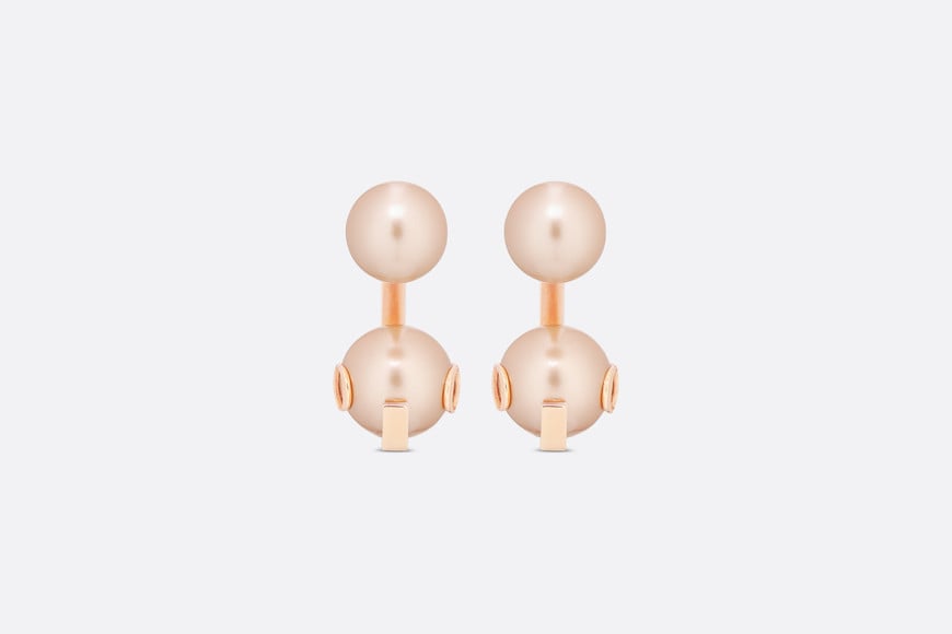 Dior Tribales Earrings • Pink-Finish Metal and Pink Resin Pearls