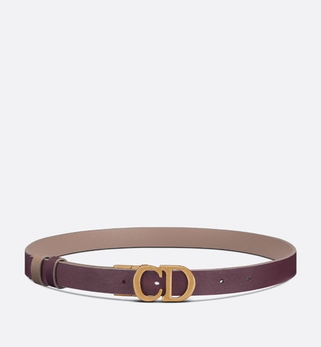 Reversible Saddle Belt • Warm Taupe and Brown Smooth Calfskin, 20 MM