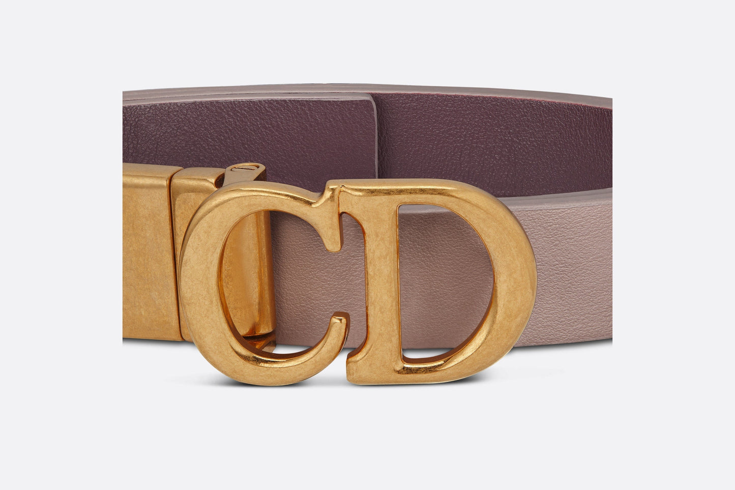 Reversible Saddle Belt • Warm Taupe and Brown Smooth Calfskin, 20 MM