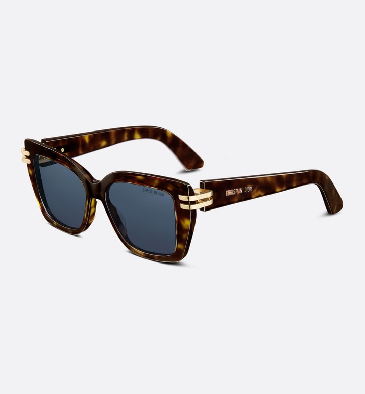 CDior S1I • Brown Tortoiseshell-Effect Square Sunglasses