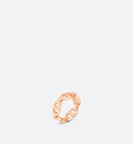 CD Navy Ring • Pink-finish metal