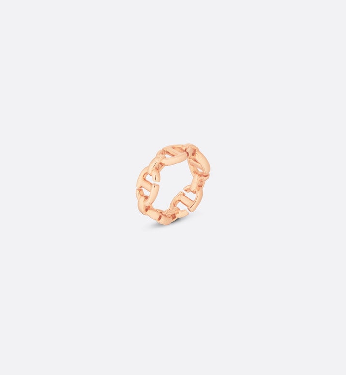 CD Navy Ring • Pink-finish metal