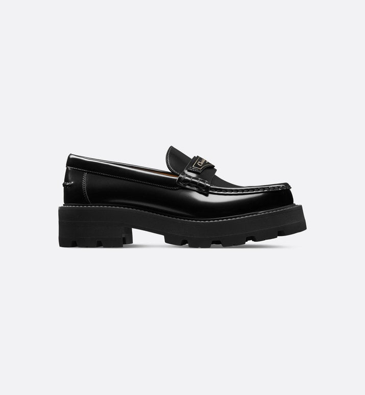 Dior Boy Platform Loafer • Black Brushed Calfskin
