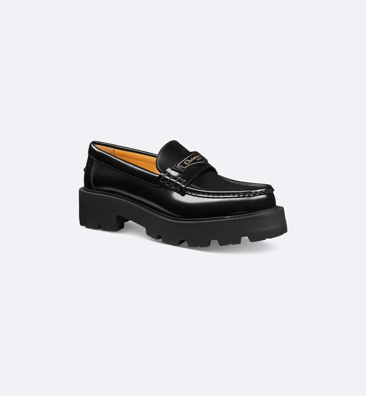 Dior Boy Platform Loafer • Black Brushed Calfskin