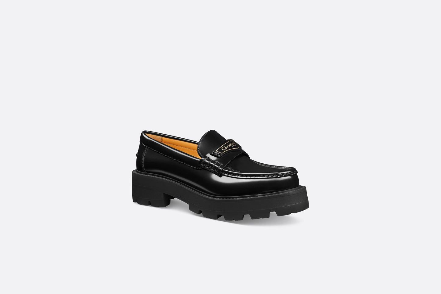 Dior Boy Platform Loafer • Black Brushed Calfskin