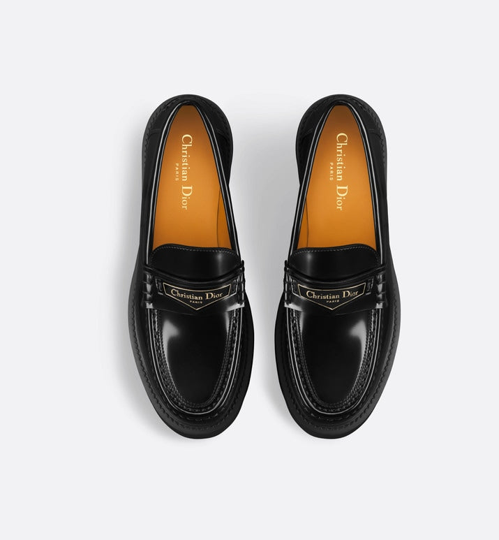 Dior Boy Platform Loafer • Black Brushed Calfskin