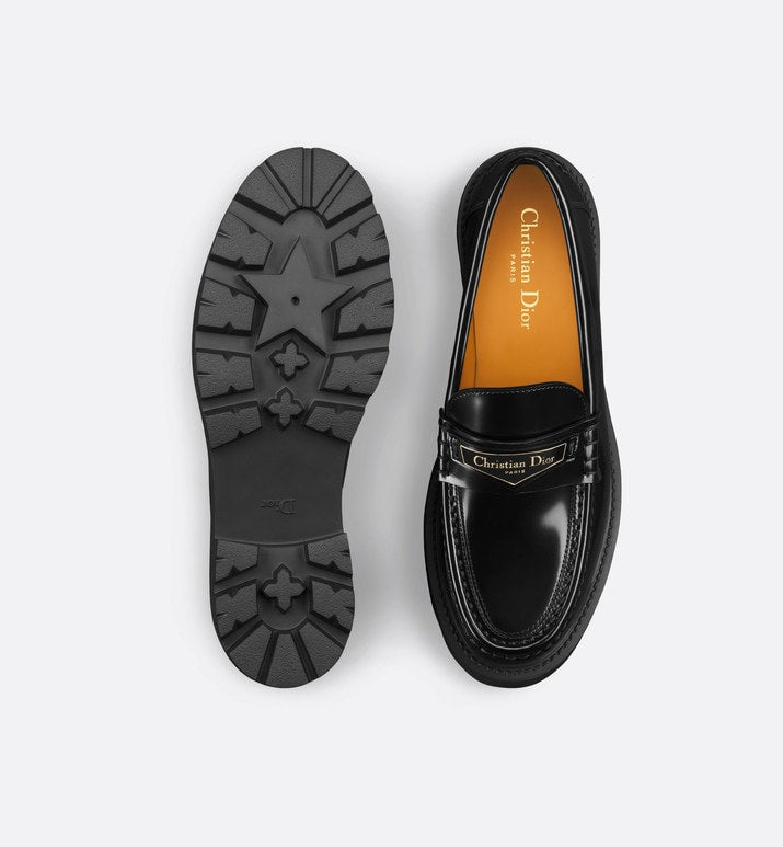 Dior Boy Platform Loafer • Black Brushed Calfskin