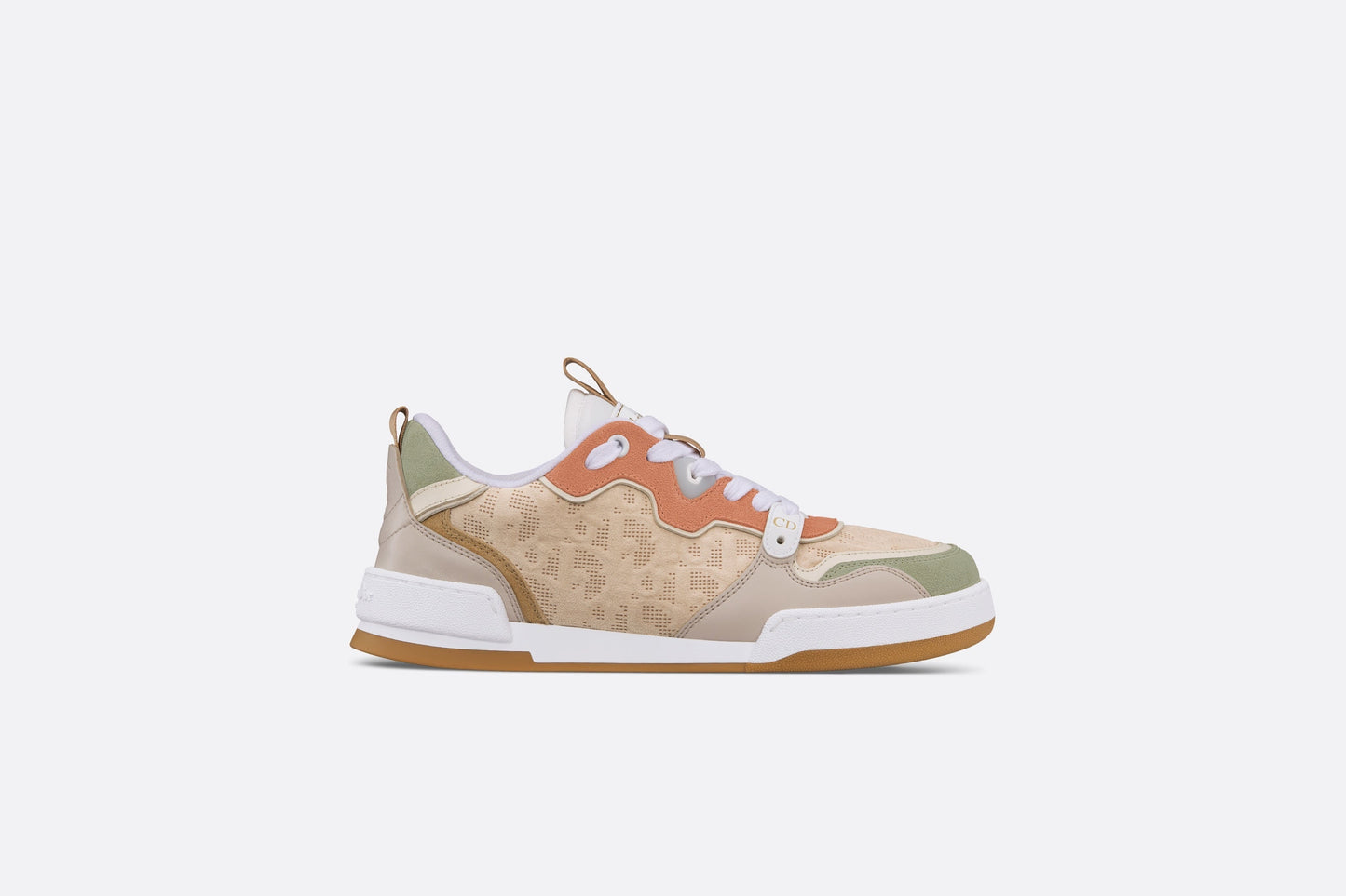Dior One Sneaker • Beige Multicolor Calfskin and Suede Calfskin with Dior Oblique Motif