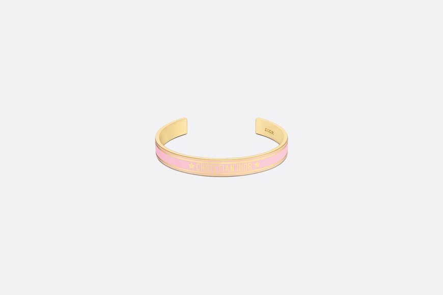 Dior Code Bangle • Gold-Finish Metal and Melocoton Pink Lacquer