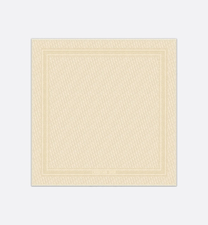 Dior Oblique Shawl • Gold-Tone Silk Blend and Metallic Thread