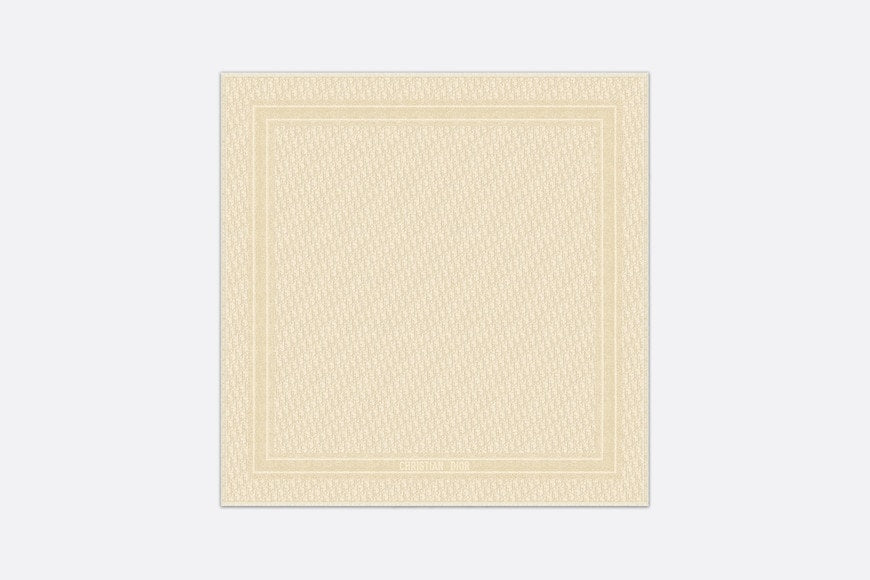 Dior Oblique Shawl • Gold-Tone Silk Blend and Metallic Thread