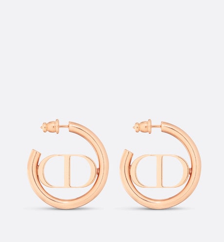 30 Montaigne Earrings • Pink-finish metal