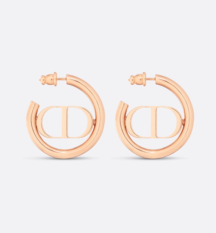 30 Montaigne Earrings • Pink-finish metal