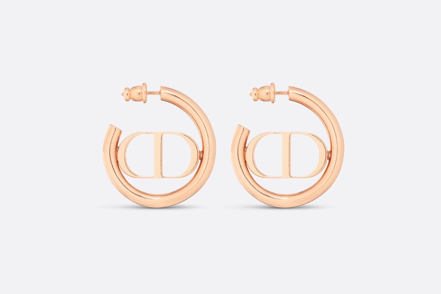 30 Montaigne Earrings • Pink-finish metal