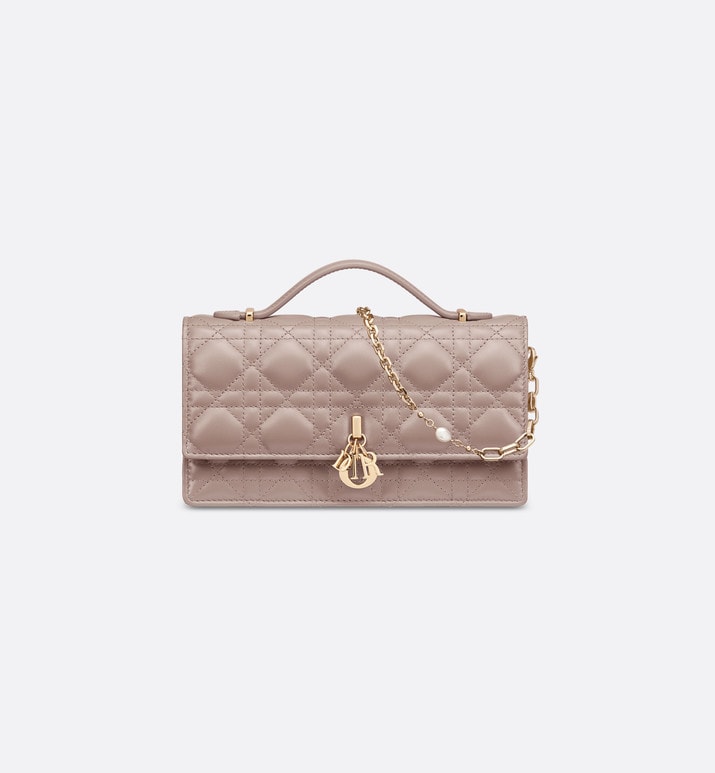 Miss Dior Mini Bag • Warm Taupe Cannage Lambskin
