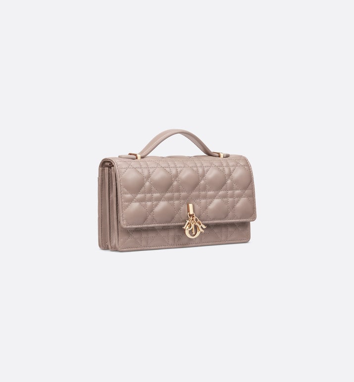 Miss Dior Mini Bag • Warm Taupe Cannage Lambskin