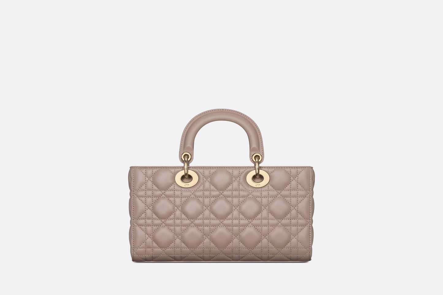 Medium Lady D-Joy Bag • Warm Taupe Cannage Lambskin