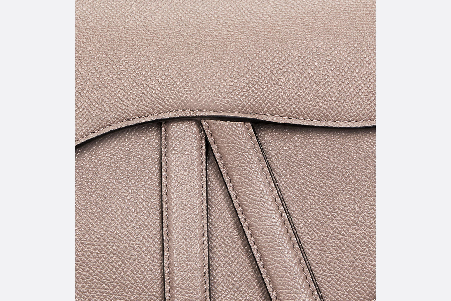 Saddle Bag with Strap • Warm Taupe Grained Calfskin