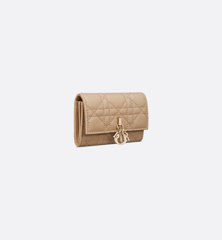 XS Miss Dior Wallet • Biscuit Cannage Lambskin