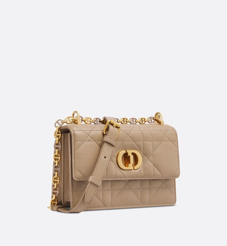 Miss Caro Mini Bag • Biscuit Macrocannage Lambskin