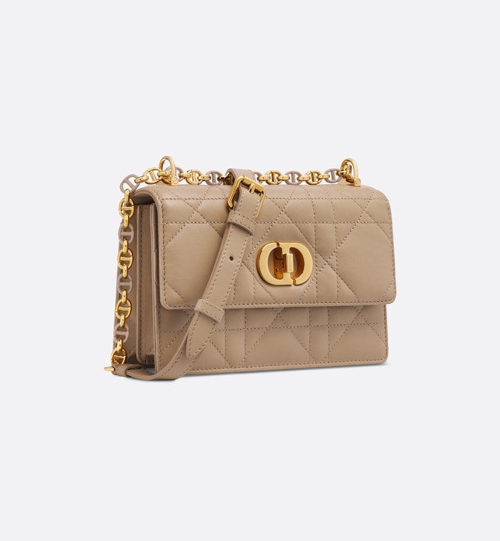 Miss Caro Mini Bag • Biscuit Macrocannage Lambskin