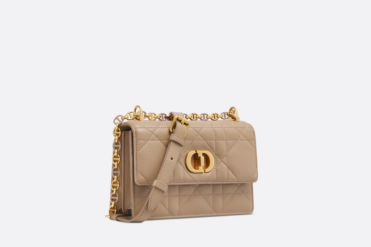 Miss Caro Mini Bag • Biscuit Macrocannage Lambskin